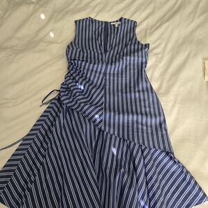 Derek Lam 10 Crosby Blue and White Striped Casual Dress